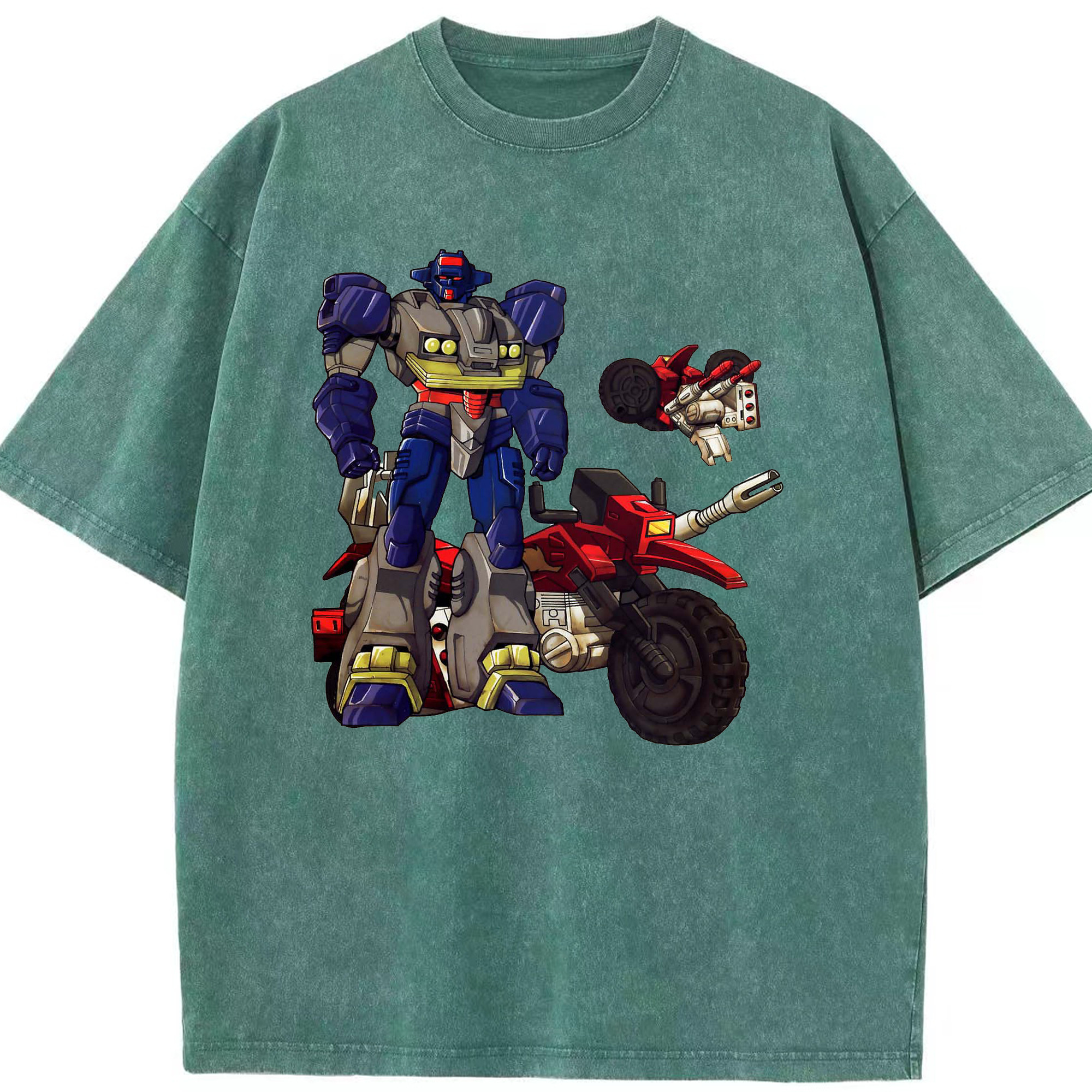（画像用）  綿100% ヴィンテージ風 半袖Tシャツ（フロントプリント）